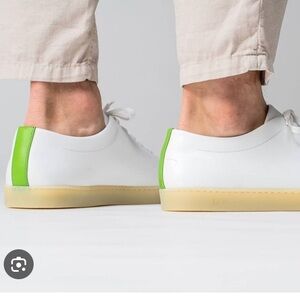 Jak Men’s Royal Lite Mint Leather Luxury White low top Sneakers 41 EU 8.5 US